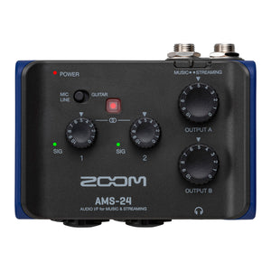 Zoom AMS-24 - Compact USB Audio Interface for Recording or Streaming