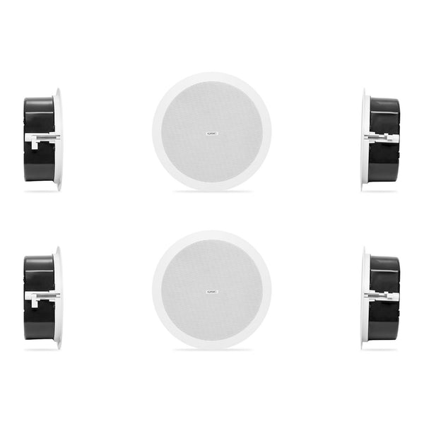 QSC AD-C4T-LP AcousticDesign 2-Way Low Profile Ceiling Loudspeaker (White/Pair)