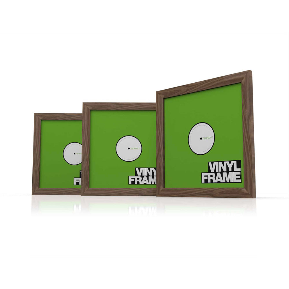 Glorious Vinyl Frame 12 - Wall Frame Holder for 12-Inch Records (Rosewood / Set of 3)