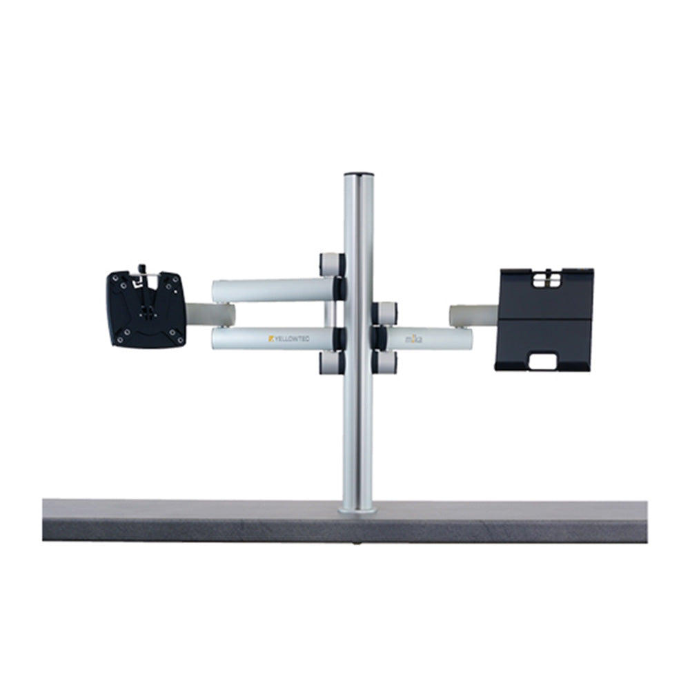 Yellowtec YT3417 m!ka Set 8 - Single Monitor and Pad Dock Boom Bundle (Aluminum)