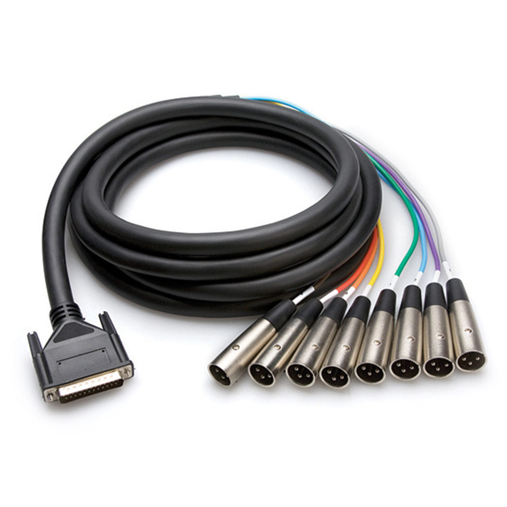 Hosa DTM-803 8-Channel XLR M - DB25 Analog 9.9 feet Snake