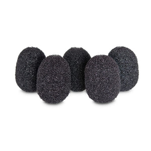 Rycote 75286 Lavalier Mic Foam Windshield (5 Pack) - Black