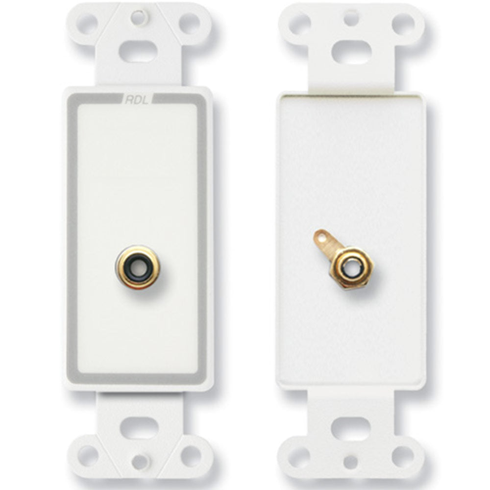 RDL D-PHN1 Single Phono Jack on D Plate - Solder type