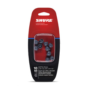 Shure EASFX1-10M Medium Soft Flex Sleeves for SE Series Earphones (5 Pairs)