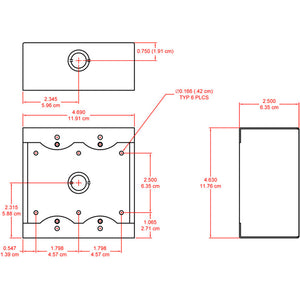 RDL SMB-2G Surface Mount Boxes for Decora Remote Controls and Panels