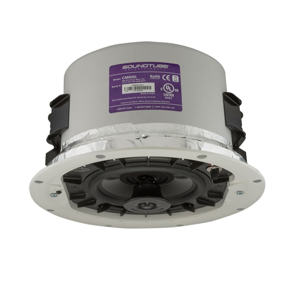 Soundtube CM800i-BK - Two-Way 8-Inch In-Ceiling Loudspeaker (Black)