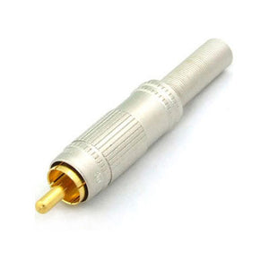 Canare F-09 RCA Male Slim Metal Solder Plug with Gold Contacts