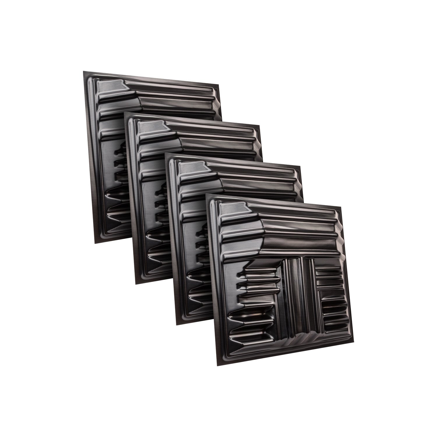 Auralex T'Fusor - 3D Sound Diffusor Panel (Carbon / 4 Pack)