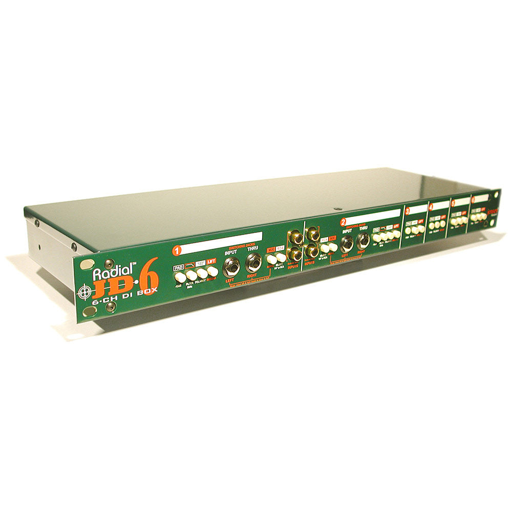Radial Engineering JD6 Six Channel Rackmount Jensen Passive DI