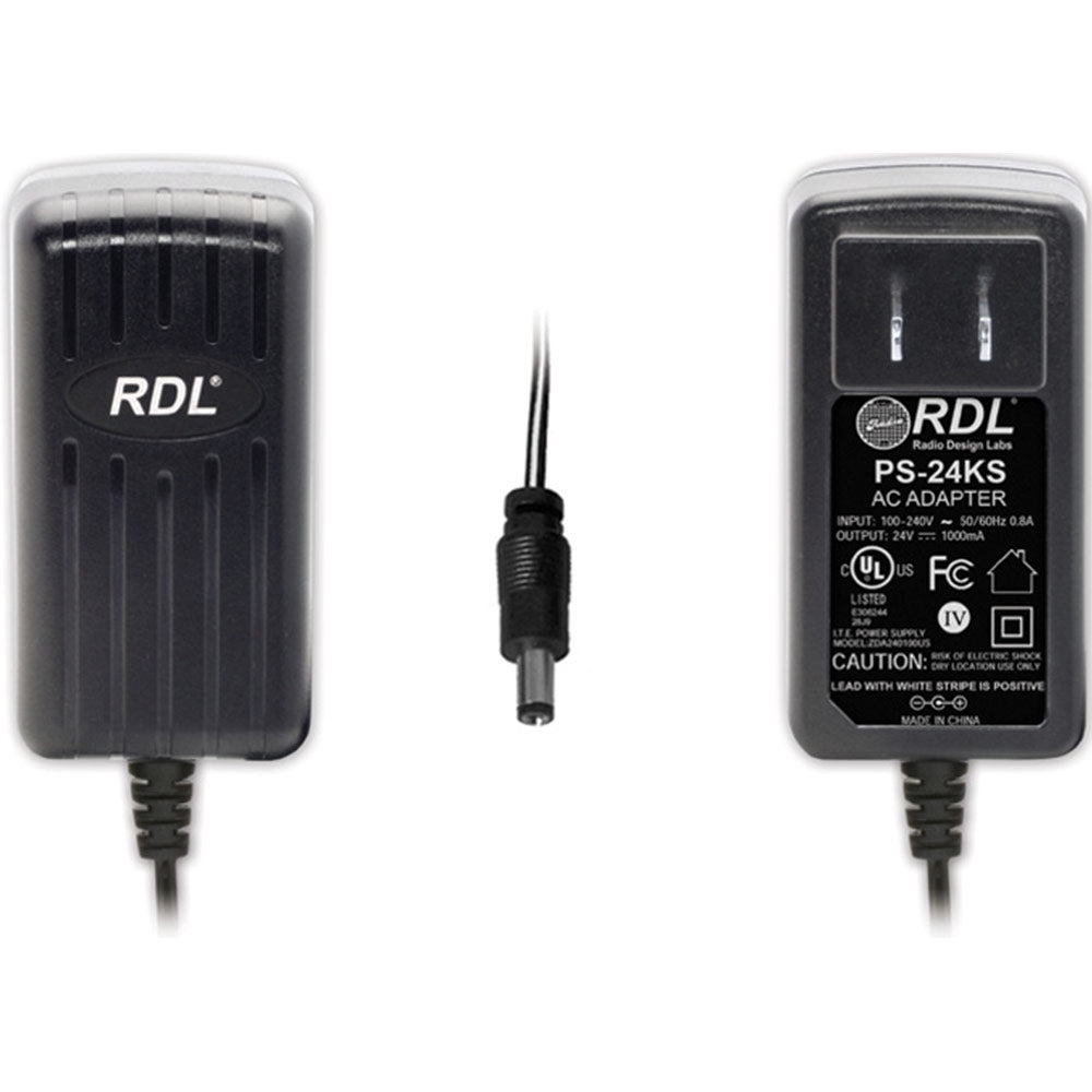 RDL PS-24KS 24 Vdc 1 A North American Power Supply - Leads
