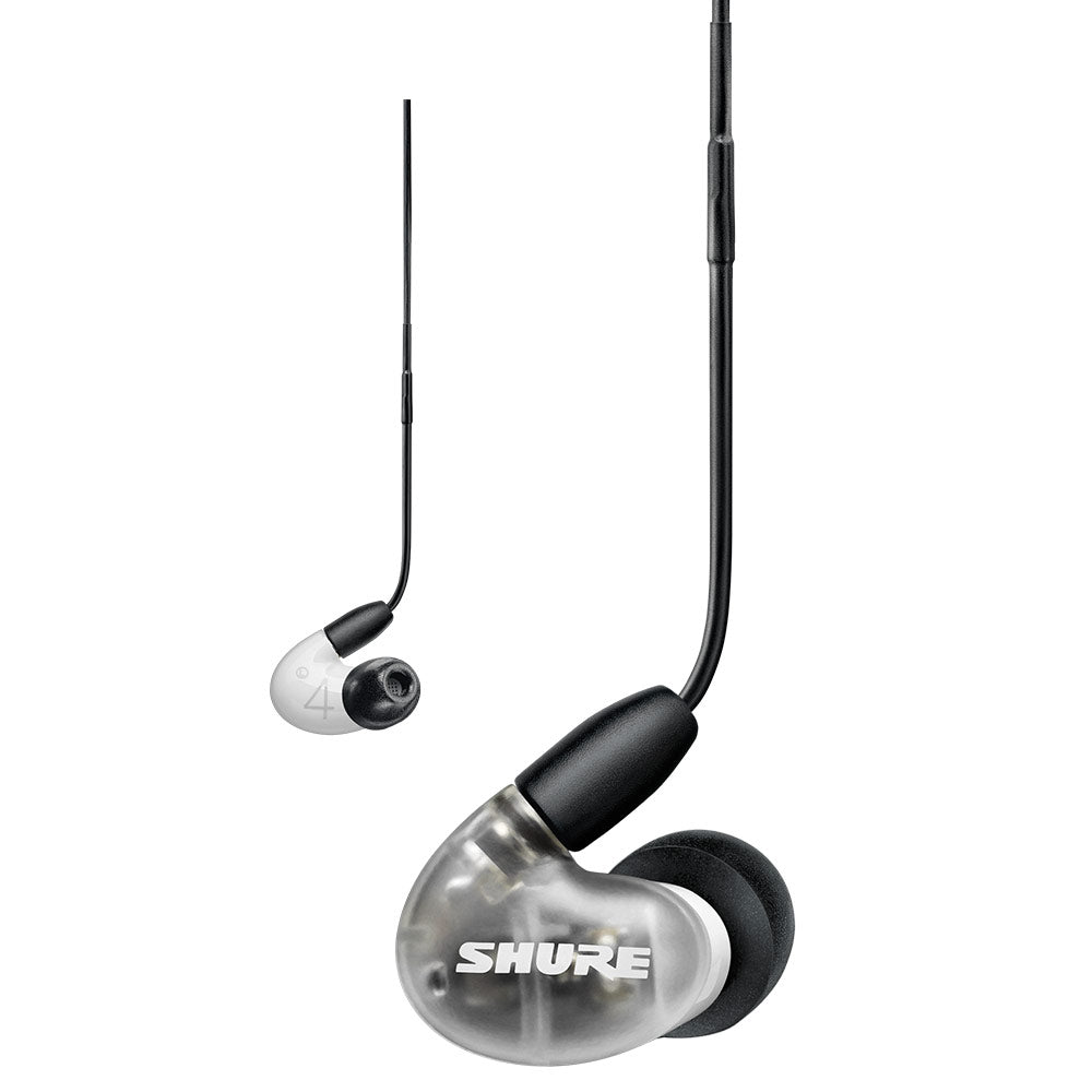 Shure SE42HYBK+UNI AIONIC 4 Hybrid Earphones with Universal Cable (White)