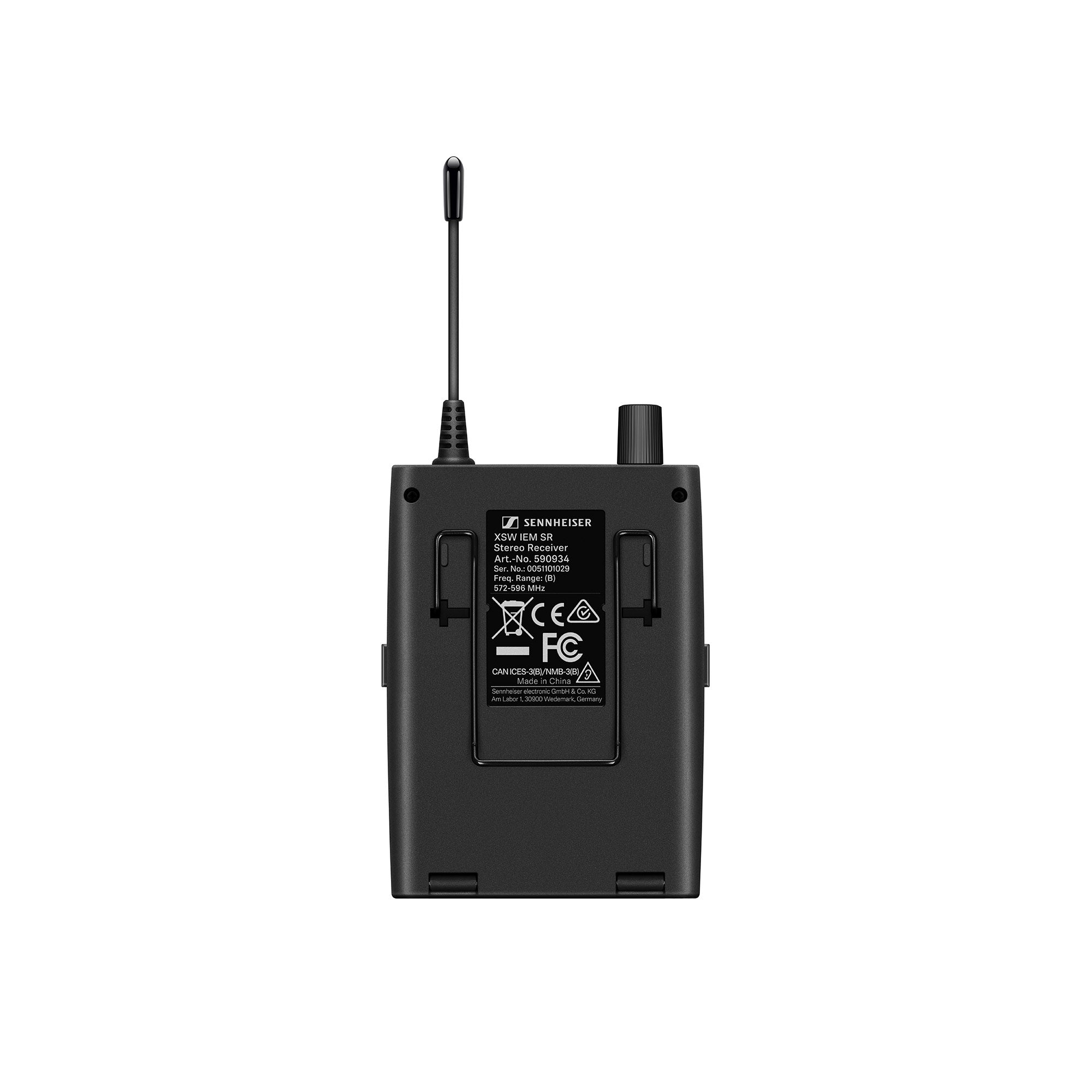 Sennheiser XSW IEM EK - Lightweight Beltpack Receiver for XSW IEM System (A Band / 476-500 MHz)