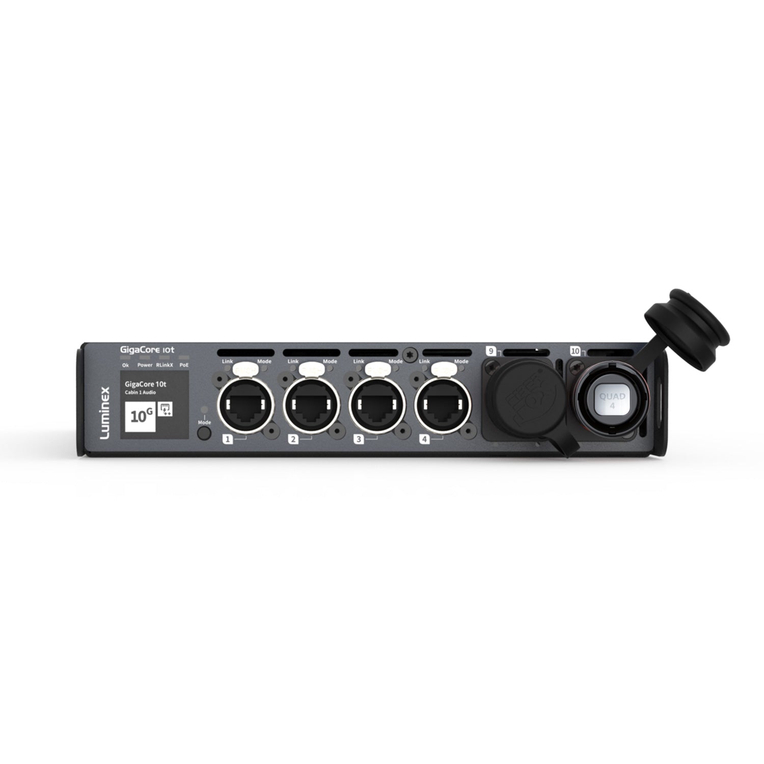 Luminex GigaCore 10t - 10GB Network Switch for AV Systems (8 x EtherCon / 4 x Neutrik Quad MMF)