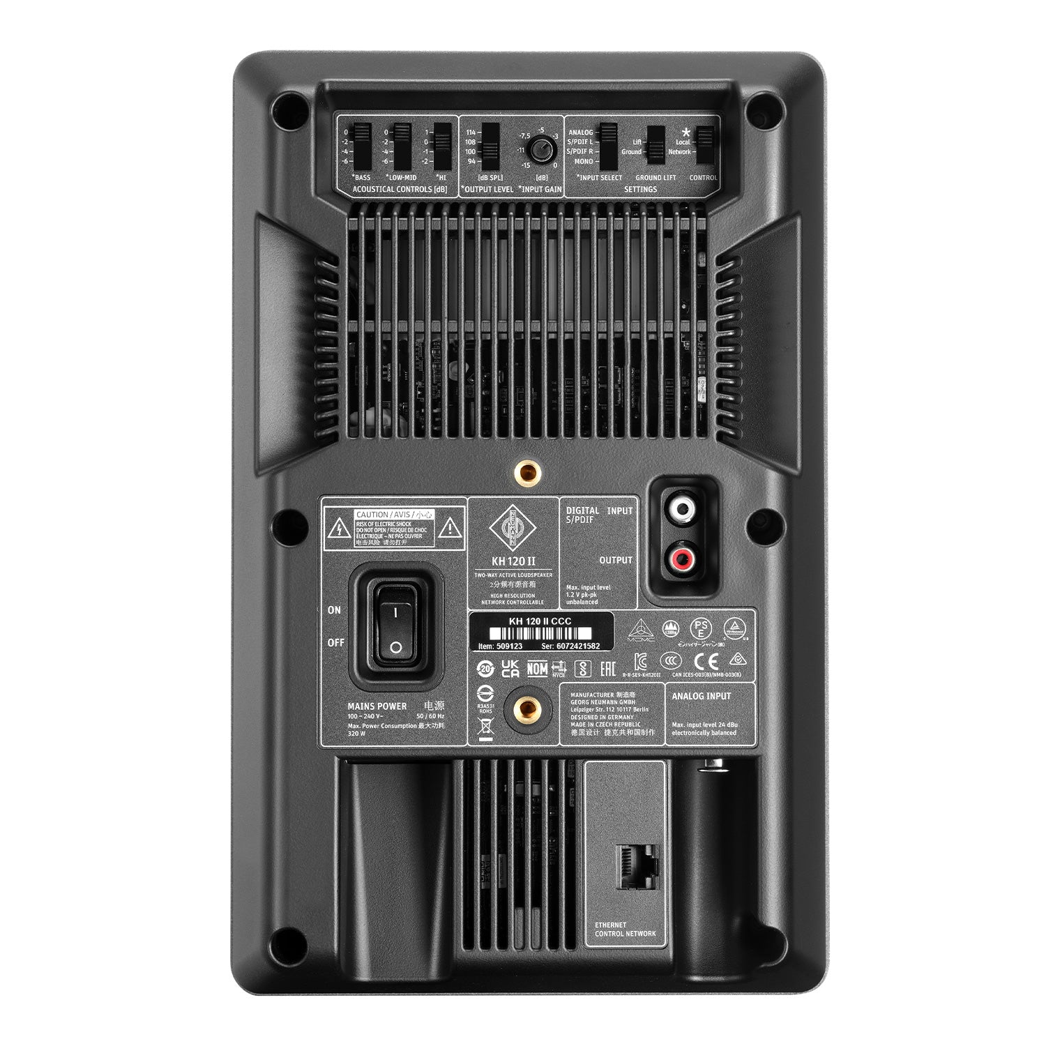 Neumann KH 120 II - Active 2-Way DSP-Powered Nearfield Studio Monitor (Anthracite)