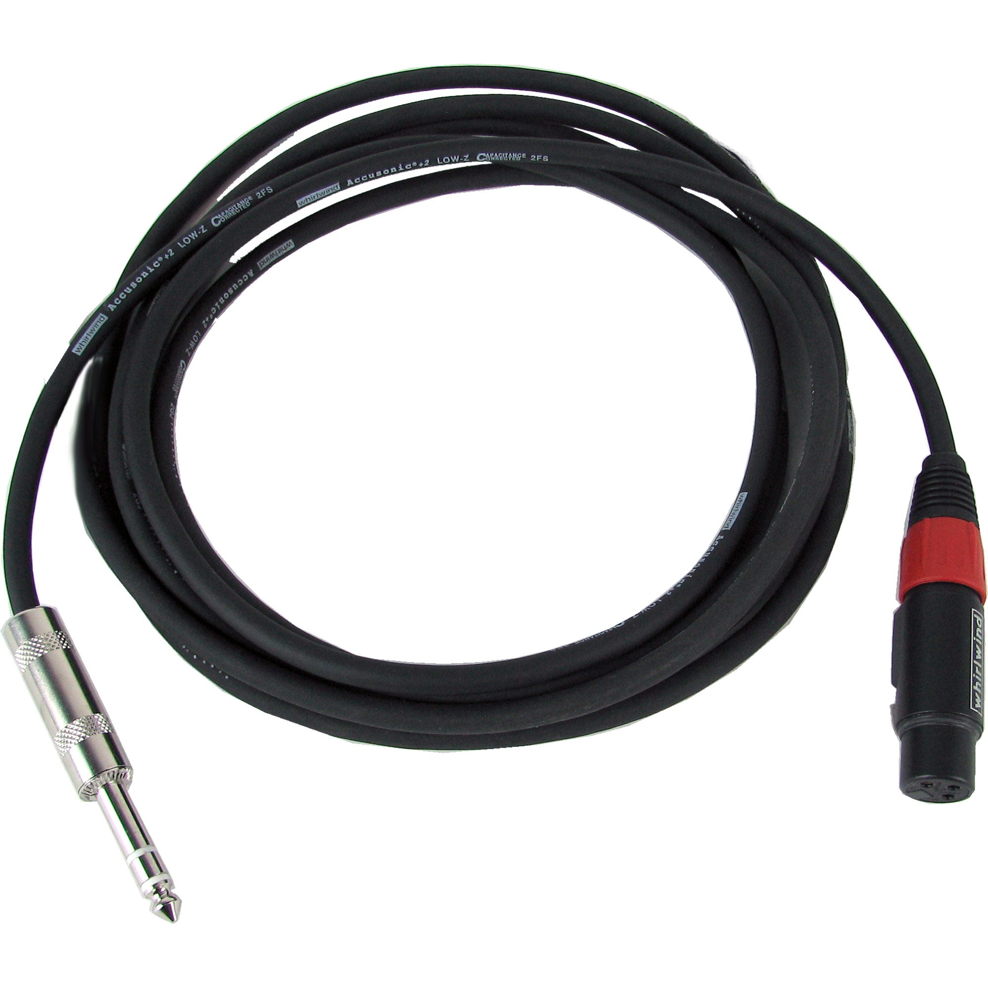 Whirlwind STF15 Balanced XLR Female to 1/4" TRS Cable (15 Foot)