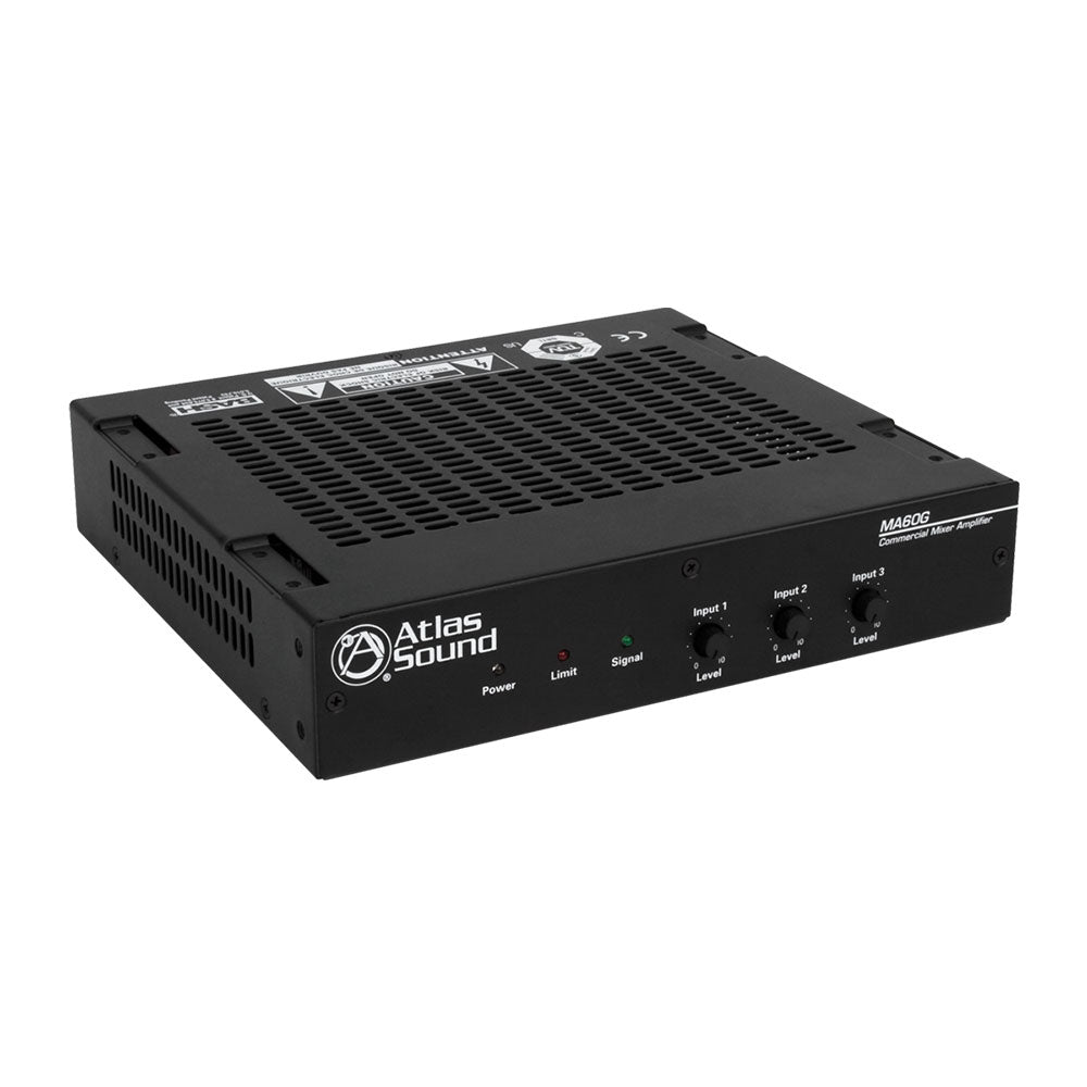 AtlasIED MA60G - 3-Input 60-Watt 70V/110V Mixer Amplifier
