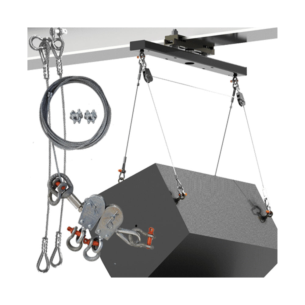 Adaptive Technologies TCK2-018-S - Adjustable Double Tilt Rigging Cable Kit (18-Inch / Silver)