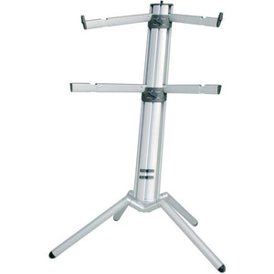 K + M 18860 Spider Pro 2 Tier Keyboard Stand (Silver)