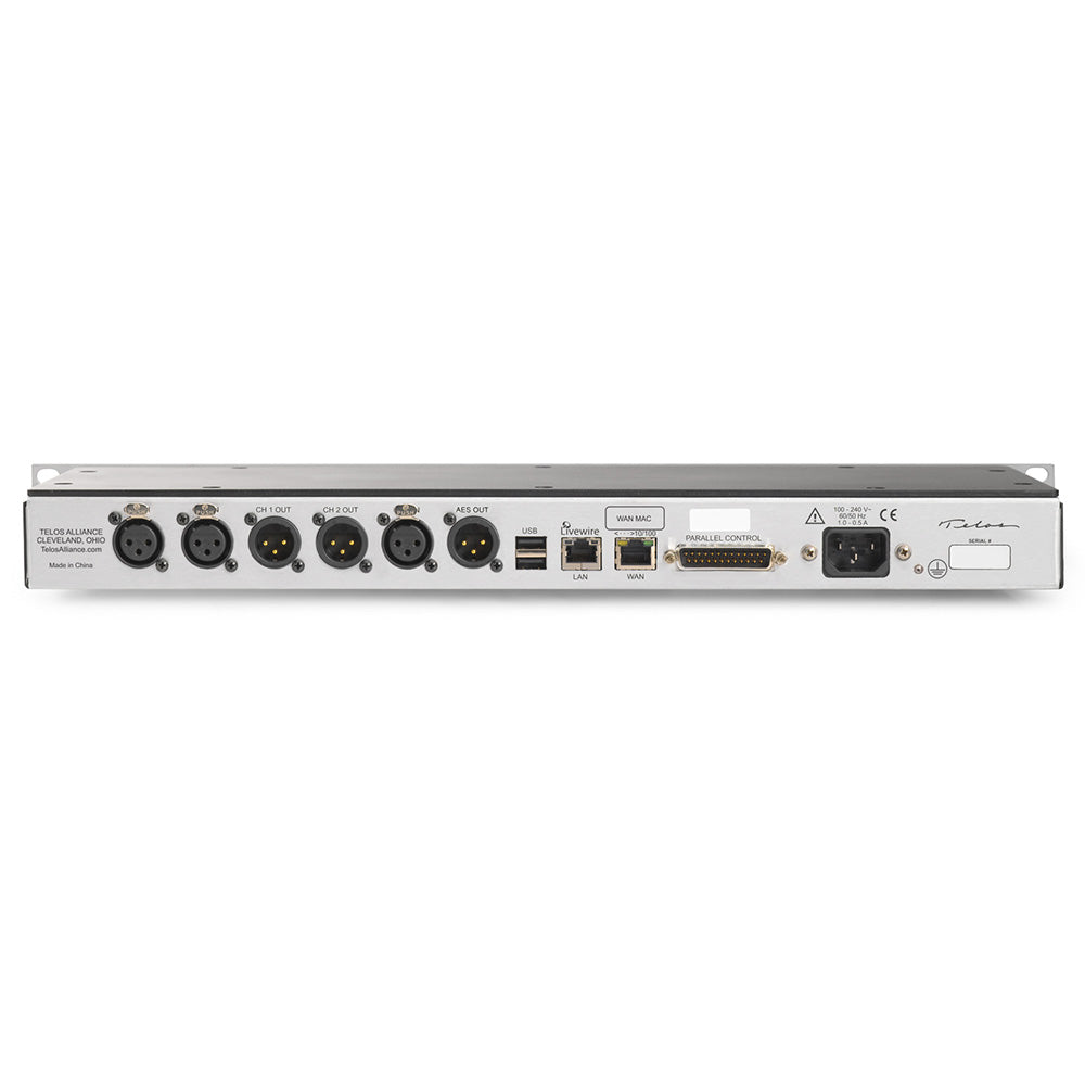 Telos 2001-00289 Zephyr Z/IP ONE IP Broadcast Codec (Analog/AES/Livewire)