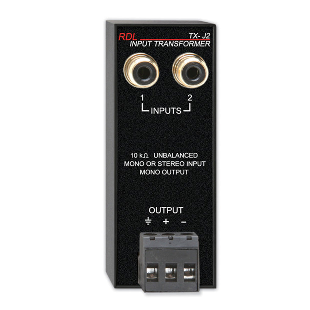 RDL TX-J2 Unbalanced Audio Input Transformer