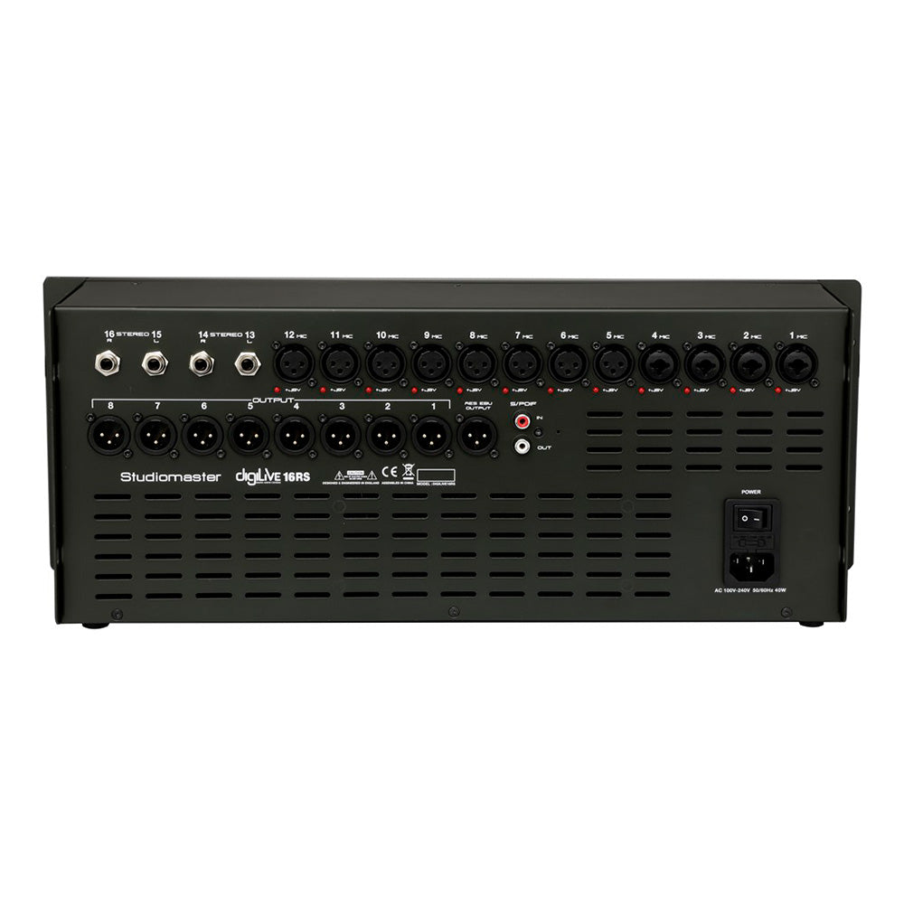 Studiomaster Digilive 16RS - Rack Mount 16-Channel Digital Mixer with Remote Control