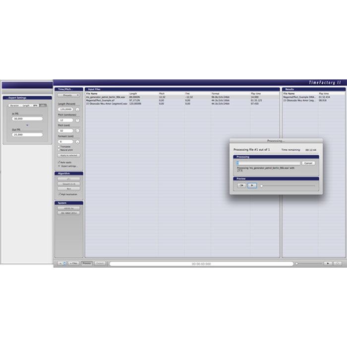 Zynaptiq Time Factory II - Time Processing Batch Processing Application (Mac)