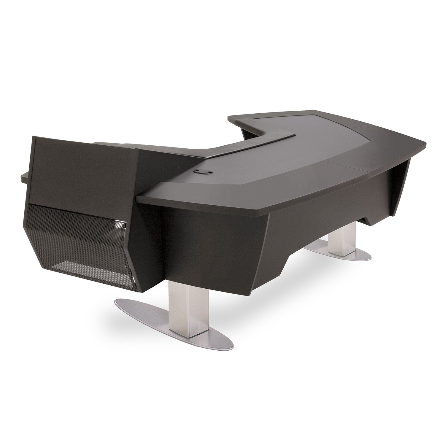 Argosy A260S-R-B-B Aura.260S Sit-Stand Workstation W/Upper Rack On Right