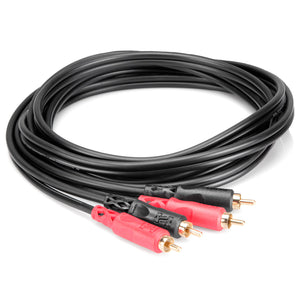 Hosa CRA-201AU Dual RCA to Same Stereo Interconnect, 3.3 feet