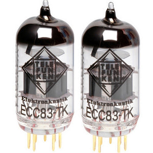 Telefunken ECC83-TK - 12AX7 Vacuum Tube with Balanced Triode (Matched Pair)