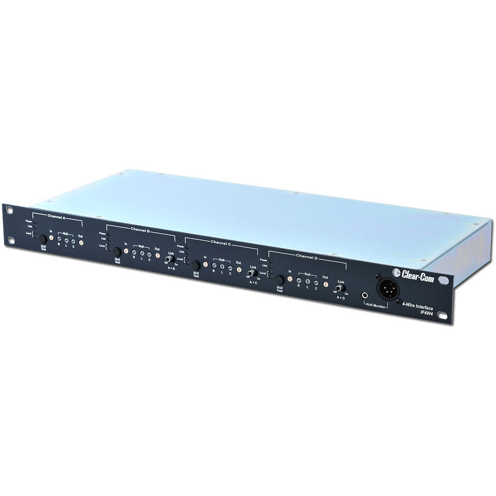 Clear-Com IF4W4 4-Channel 3- or 4-Wire Camera Interface Rack