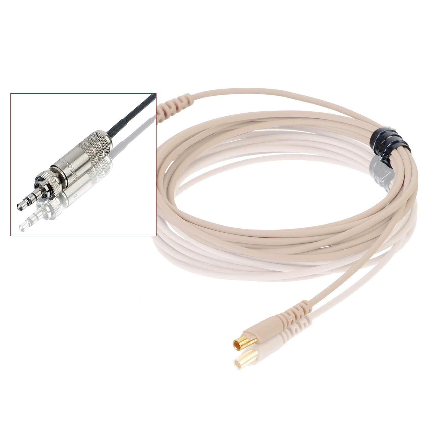 Countryman E2CABLELSR Snap-On Cable for E2 (Beige with Locking 3.5mm)