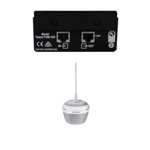 Biamp Parle TCM-1EX - Expansion BeamTracking Pendant Microphone with Plenum Box (White)