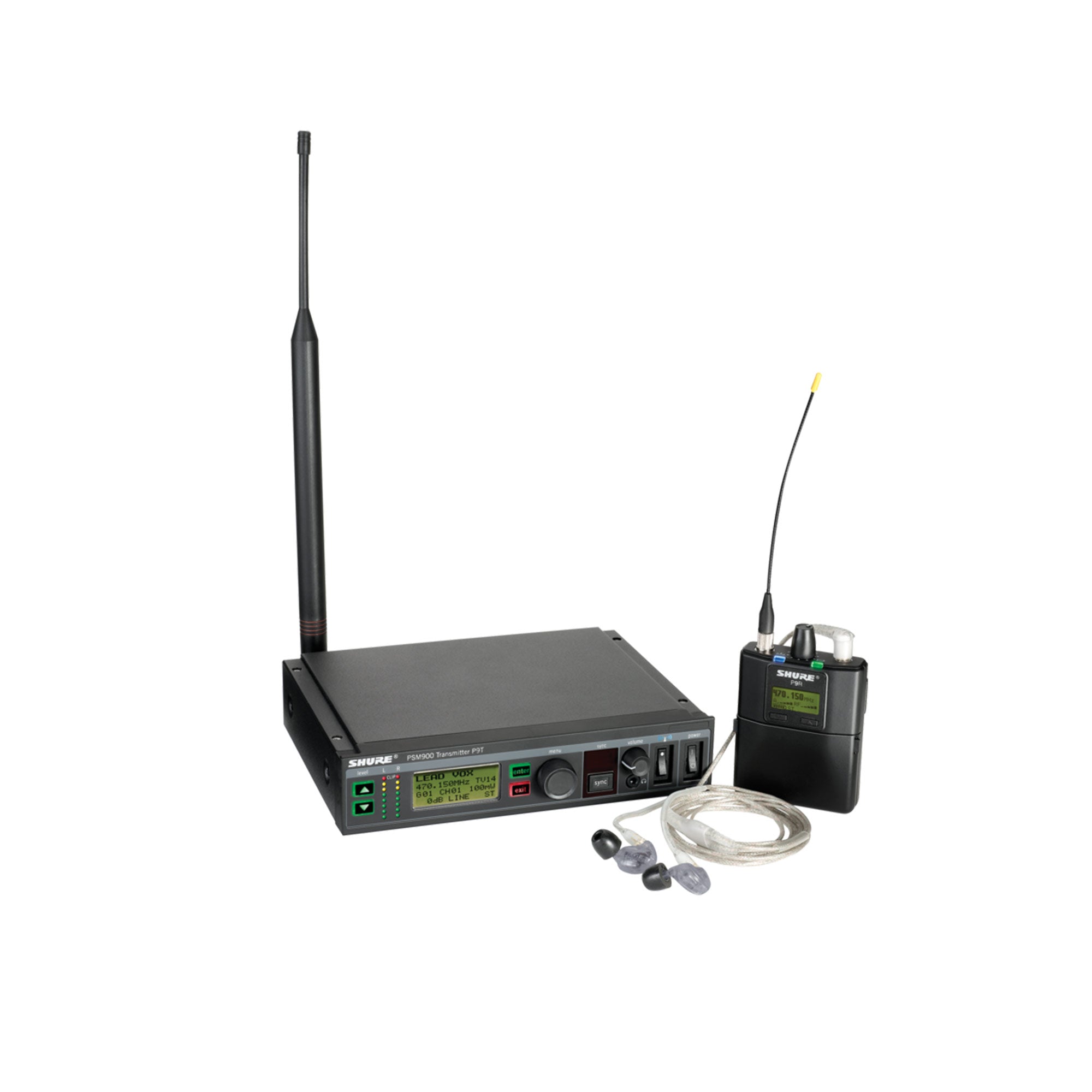 Shure P9TRA+425CL PSM900 In-Ear Monitor System with SE425 Earphones (H21 Band - 542-578 MHz)