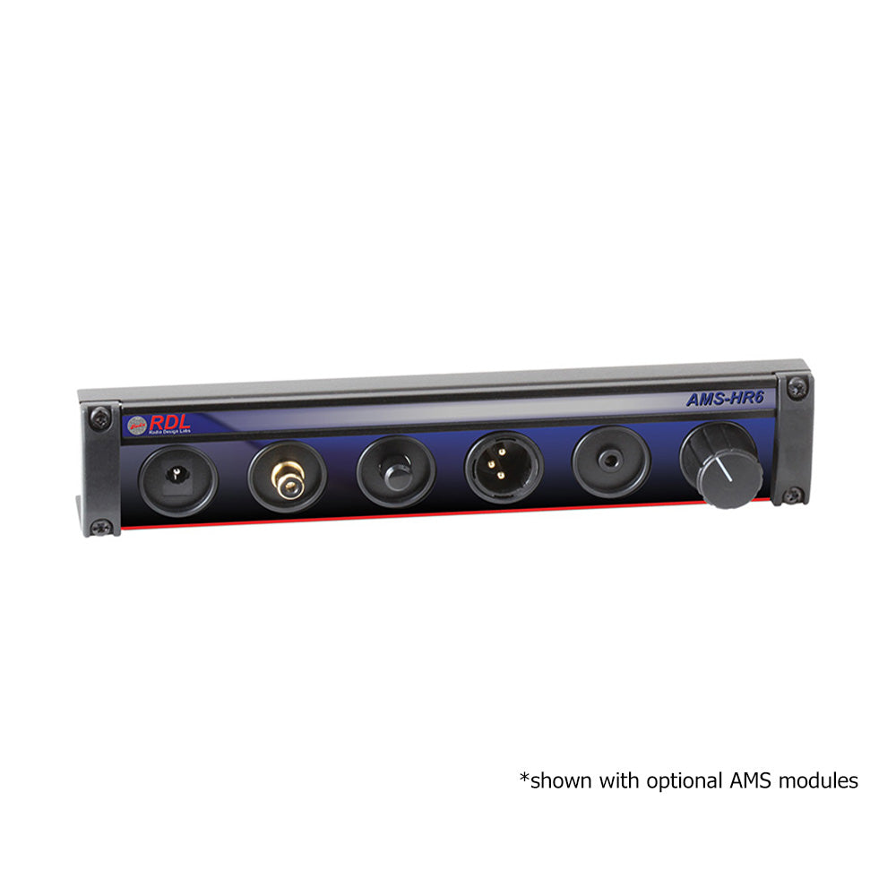 RDL AMS-HR6 - Half-Rack Mounting Panel for AMS Modules