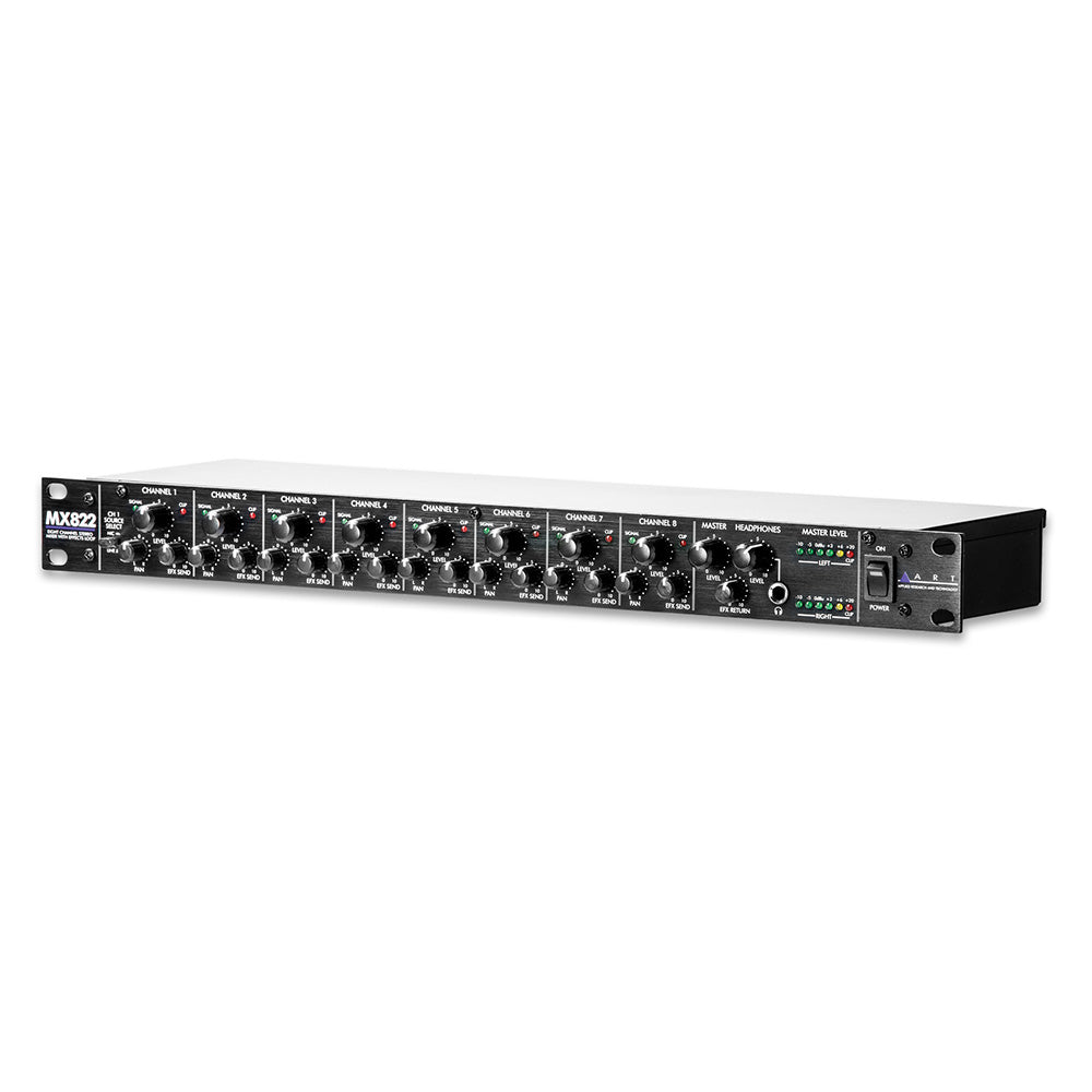ART MX822 - 8-Channel Stereo Mixer with Effects Loop