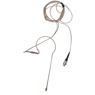 Countryman E6DW5TS3 E6 Unidirectional Earset Microphone - 3-Pin Lemo Connector - Sennheiser / Beige