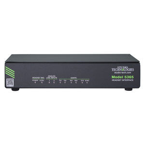 Studio Technologies Model 5365 - Dante to IFB / Intercom Headset Interface