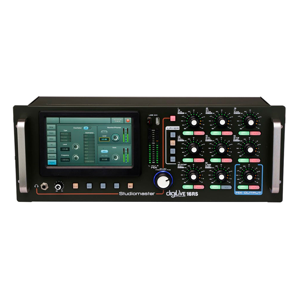 Studiomaster Digilive 16RS - Rack Mount 16-Channel Digital Mixer with Remote Control
