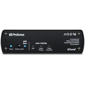 PreSonus AVB-D16 16x16 AVB-to-Dante Bridge