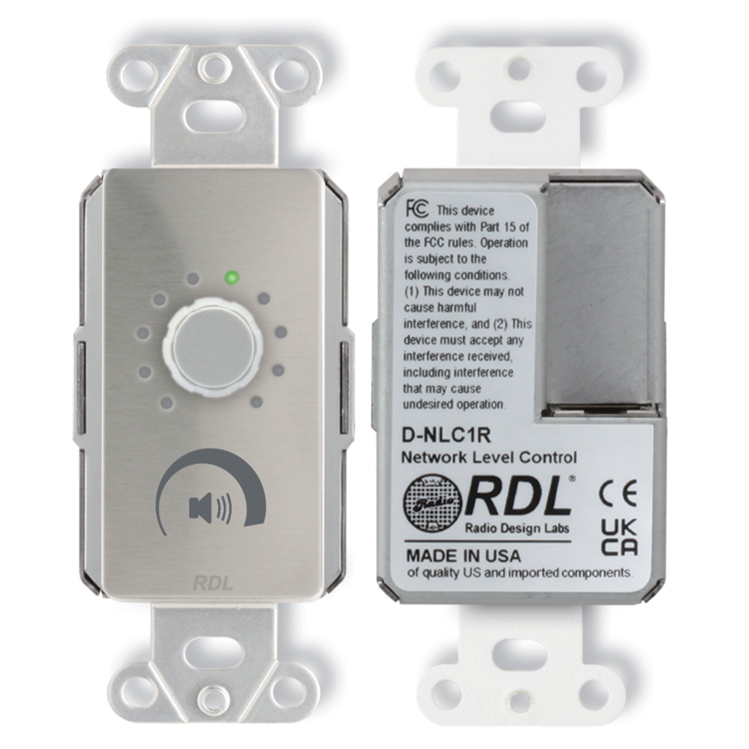 RDL DS-NLC1R - Network Remote Control with LEDs (Stainless)