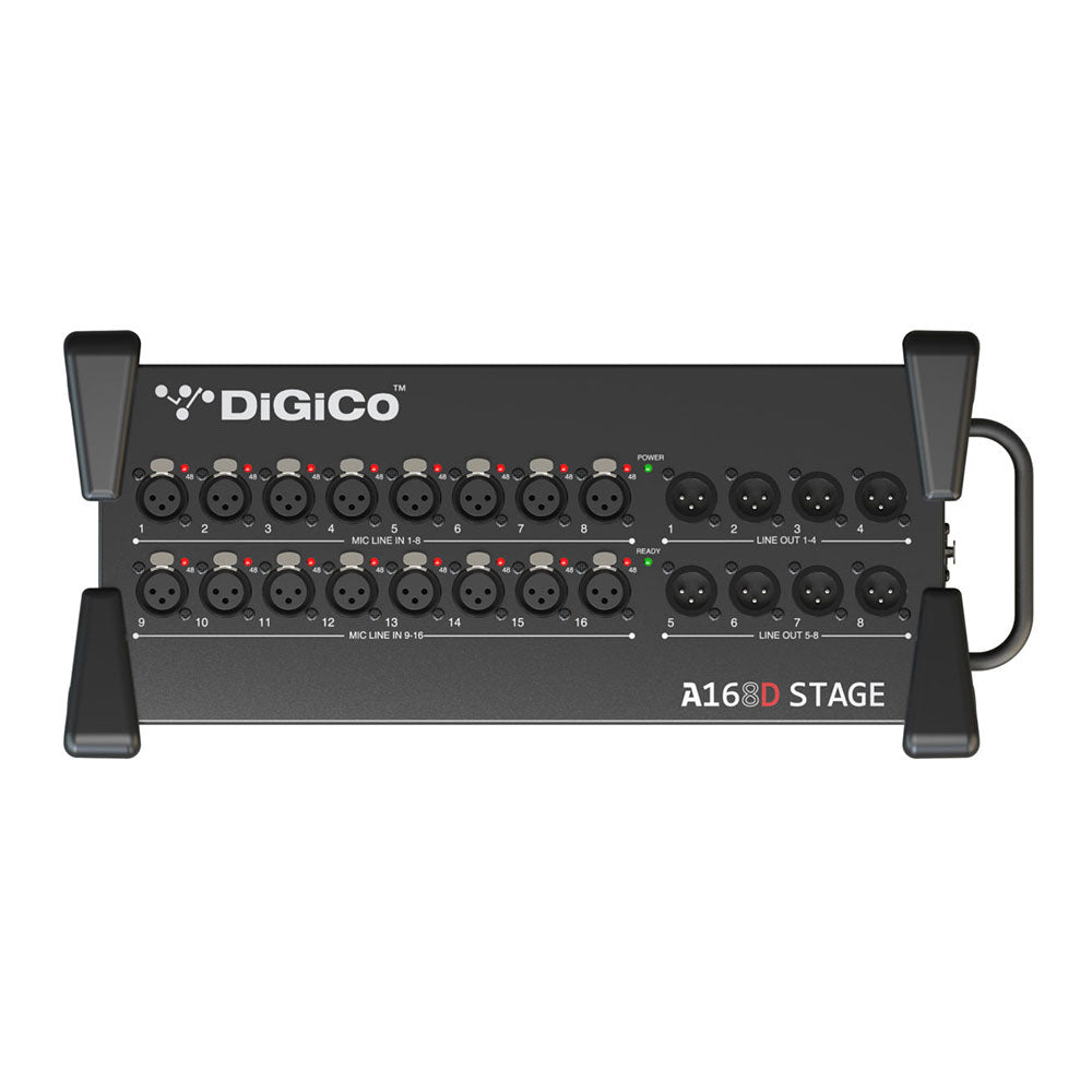 DiGoCo A168D - 16x8 Dante Digital Stage Box