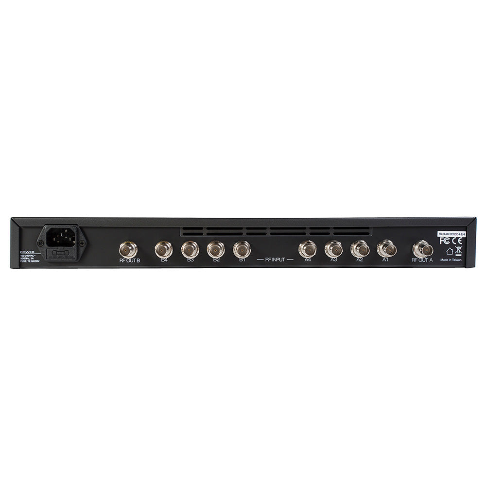 RF Venue 4 ZONE - 4-Zone Antenna Combiner for Wireless Microphones (470 - 960 MHz)