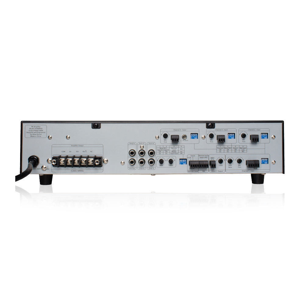 AtlasIED AA200PHD - 6-Input 200-Watt Multi-Load Mixer Amplifier