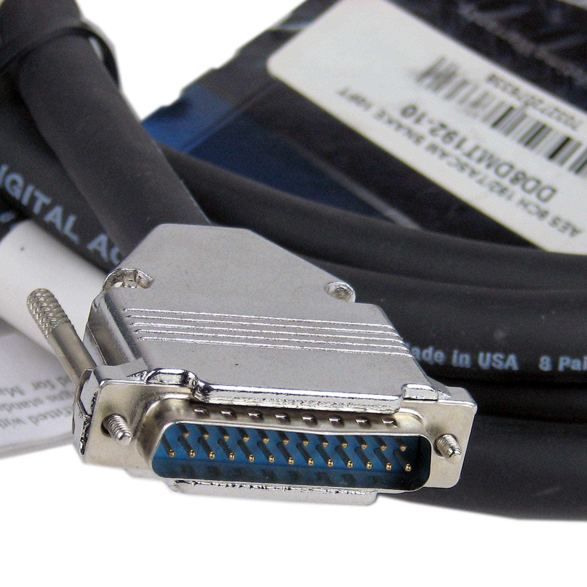 Pro Co DD8DMT192-10 DB25 to DB25 Digital Snake (10 Foot/Tascam Pinout)