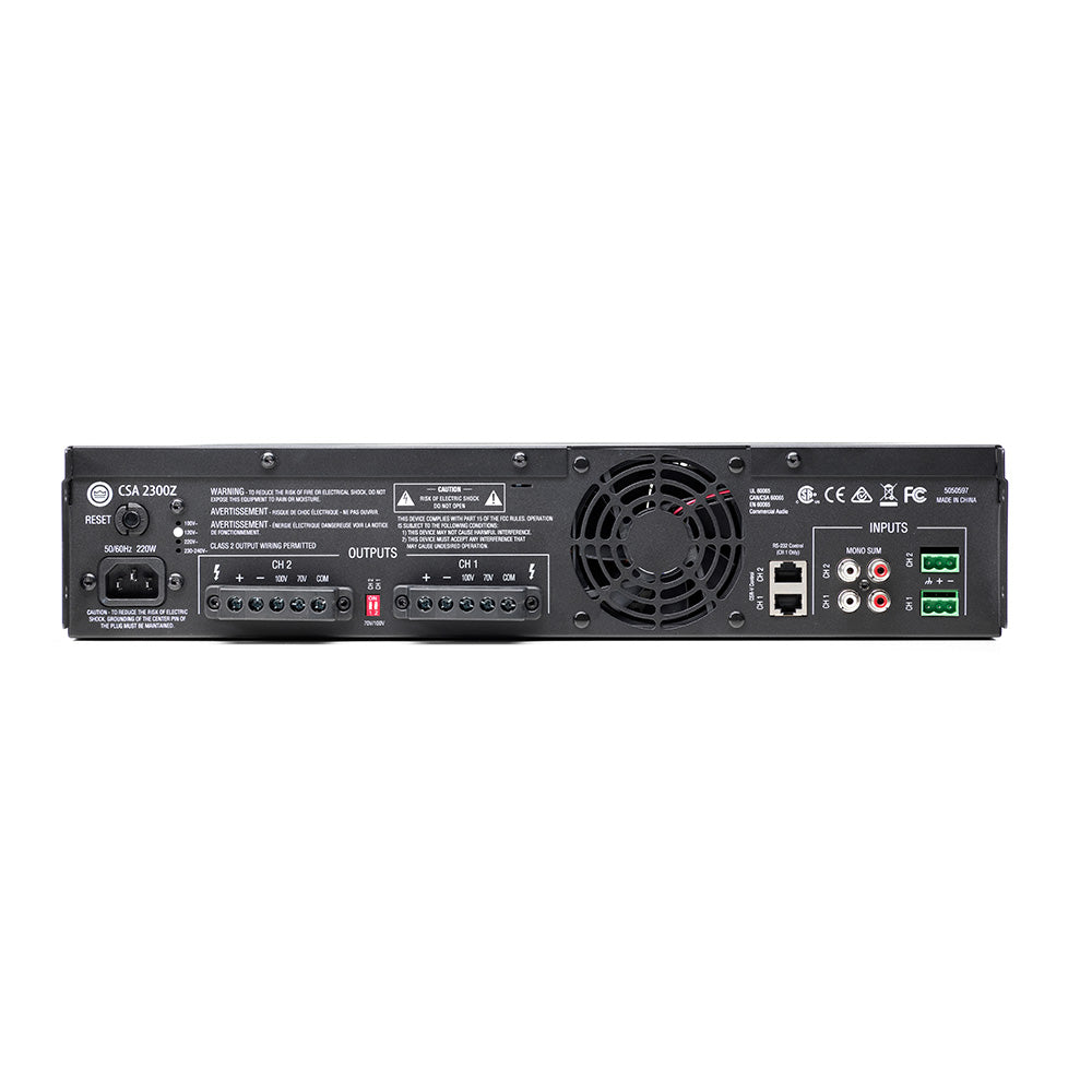 JBL CSA2300Z Dual Channel Commercial Amplifier