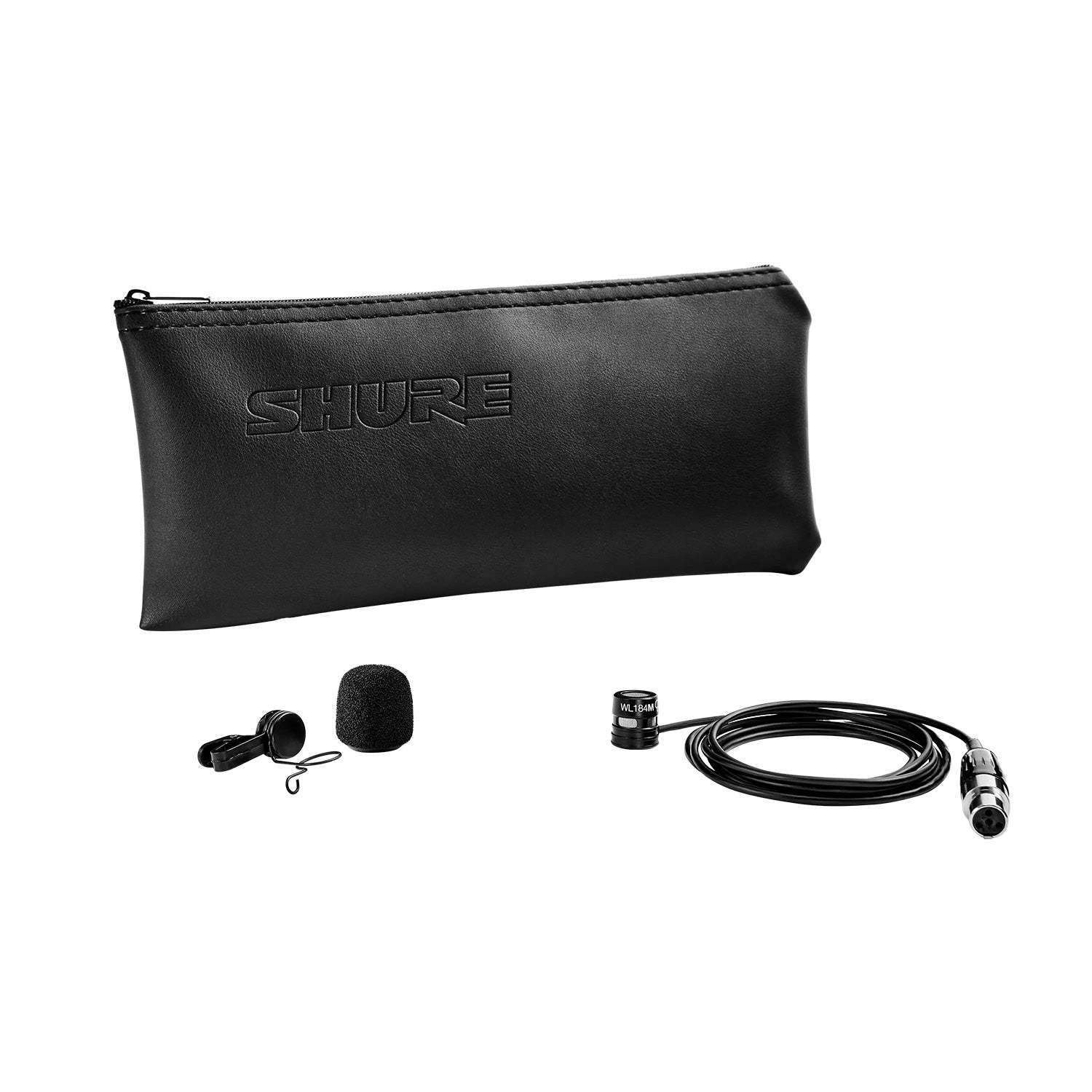 Shure WL184MB/S-TQG - Supercardioid Lavalier Microphone (Black / TA4F)