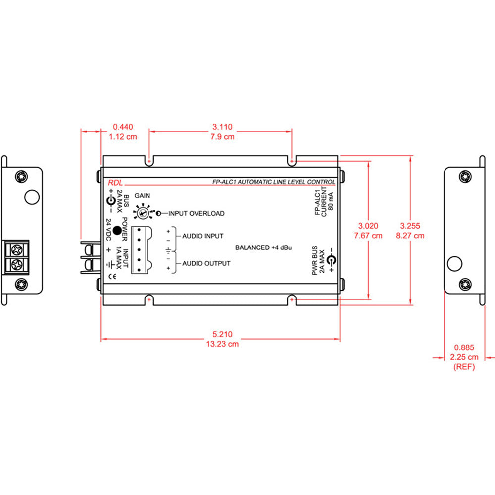 RDL FP-ALC1 Automatic Level Control - Mono - Terminals