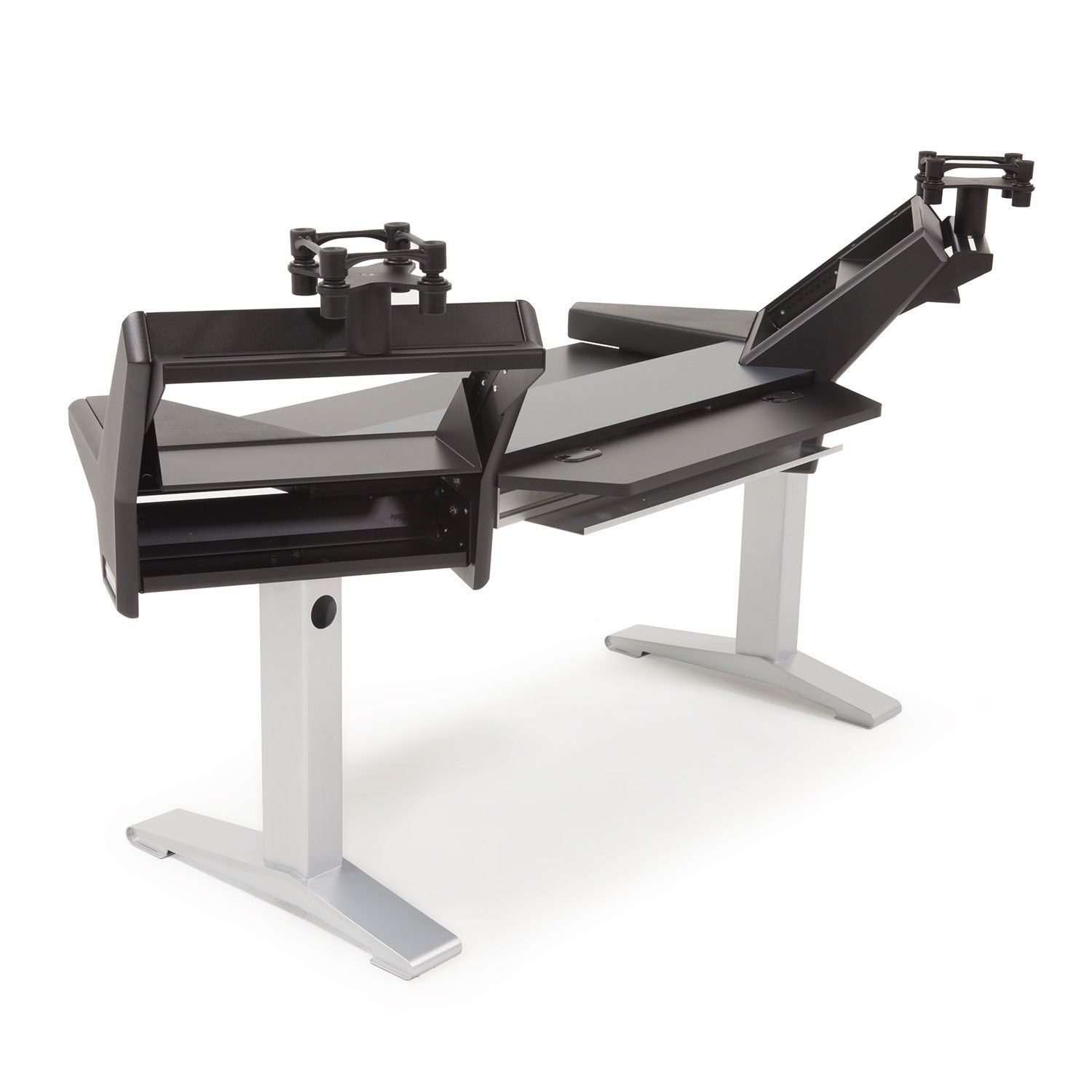 Argosy HALO-K-L-B-S Halo Keyboard Plus (Includes Halo Keyboard Workstation, 2 Rack Shelves, & Set Of Speaker Platforms)