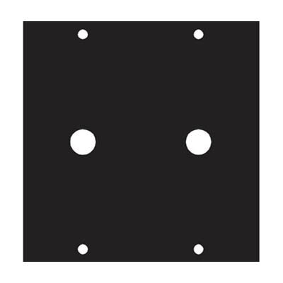 Middle Atlantic 3/8X2 UCP Module with Two 3/8" Diameter Punchouts for "F" Connectors & Phone Jacks