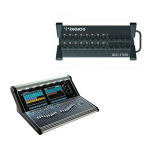 DiGiCo X-S21-168D-RP Digital Console with Stealth Digital Processing - A168 Dante Bundle